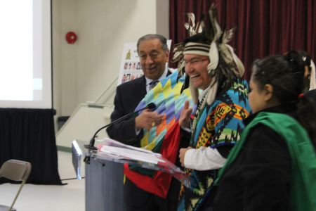 Sharing a laugh in spite of the painful stories at the Commission of Inquiry community forum in the DTES. Photo: Tami Starlight
