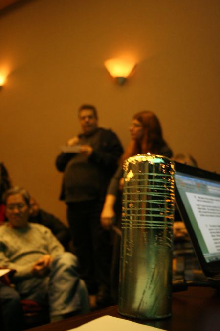 2010 Vancouver Transgender Day of Remembrance - SFU Harbour Center - the candle burns as we memorialize & reflect....