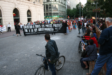 Solidarity demo Santiago
