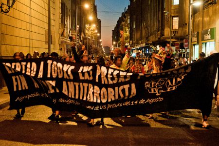 Solidarity demo Santiago