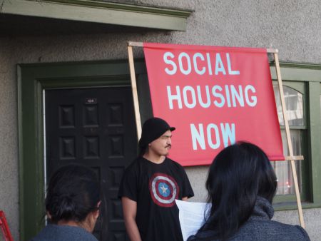 Herb Varley with Social Housing Alliance