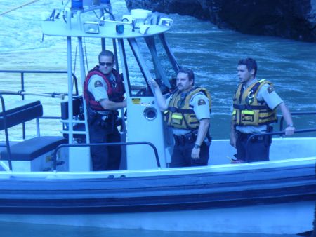 DFO team on boat