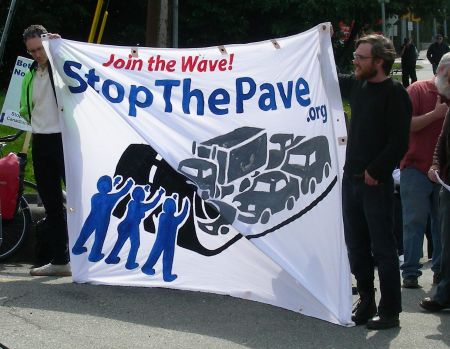 Earth Day in Metro Vancouver - Day one of SFPR occupation Photo by Eric Doherty