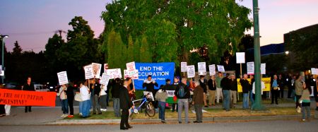 Israeli Foreign Minister met by Protest in Vancouver