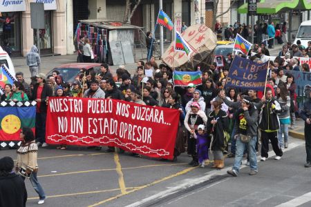 "Our people will judge us, not the oppressive state" Mapuche Solidarity Demonstration // Santiago de Chile, Sept 24