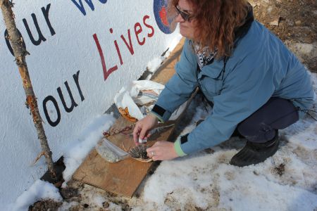 Me performing a smudge ceremony. Photo: Tami Starlight