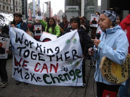 Working Together. Rally Honouring Frank Paul and other First Nations People who Died in Police Custody
