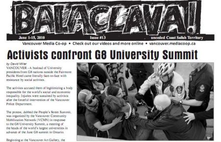 Balaclava! VMC Olympic Broadsheet, issue 13