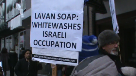 Vancouver Picketers Boycott Israeli Goods at Lavan Soap