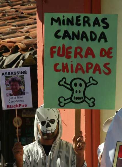 Protest in Chiapas. Picture by Carlos Dardon of REMA.