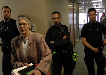 Cops Watch Penny Ballem's Back