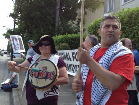 Protest greets JNF fundraiser for Israeli apartheid in Vancouver