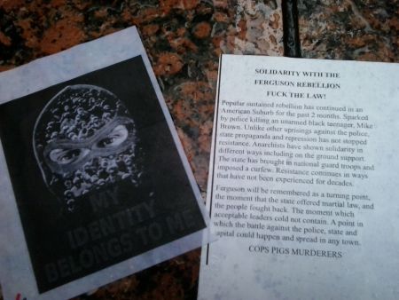 Vancouver Anarchists March in Solidarity With Ferguson and Shut US Consulate Down