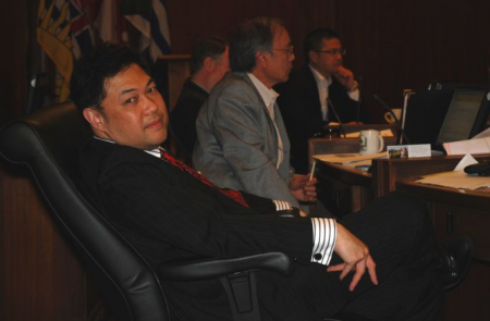 Kerry Jang at One of His Part-Time Jobs (photo: Murray Bush)