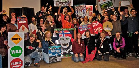 In February 2011, Staniford's deportation, following his trial, was marked with a big party of friends and environmental allies giving support and encouragement. 