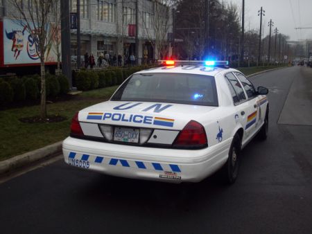 One for the conspiracy cases: an RCMP vehicle with "UN" marking, lol...
