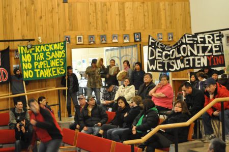 Unist'ot'en Demonstration at PTP Info Session