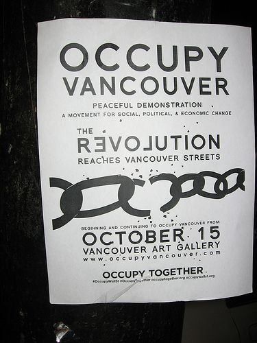 Occupy Vancouver poster