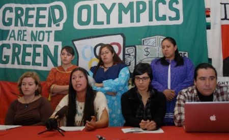 Green Games are really Greenwash press conference. (murray bush - flux photo)