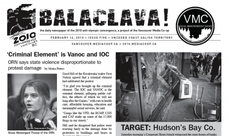 Balaclava! VMC Olympic Broadsheet, issue 5