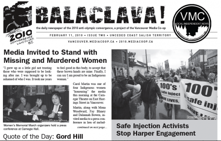 Balaclava! VMC Olympic Broadsheet, issue 2