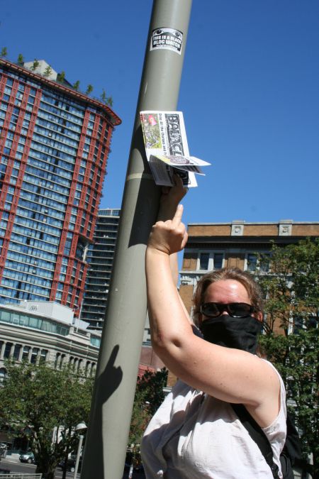 photo courtesy of Tami Cosmic - Black Bloc Pink Bloc demo
