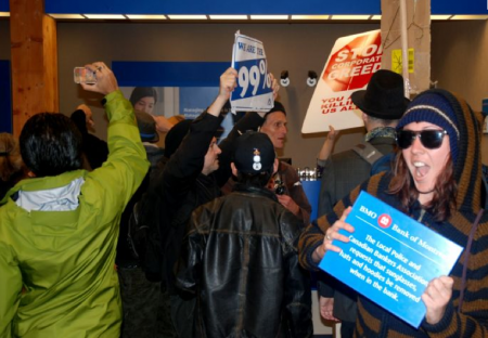 Bank Customers – the New Normal? [photo: Murray Bush]