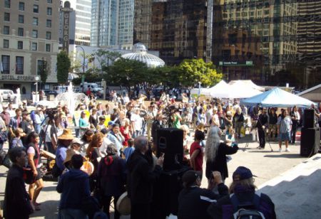 Crowd of over 200 at Vancouver Art Gallery