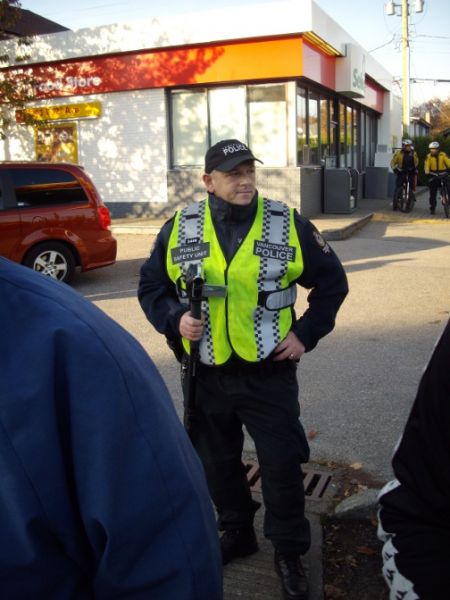 A member of the PSU with video camera.