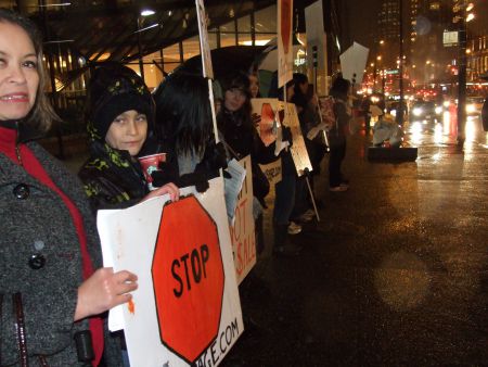 STOP BACKPAGE.COM protest, Vancouver, November 16, 2011