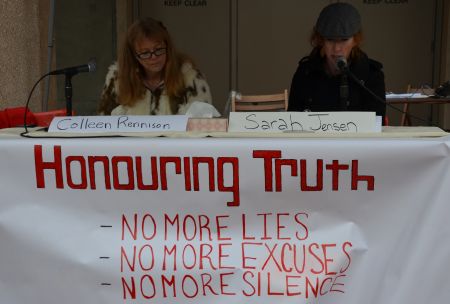Honouring Truth - public reading of the independent report  photo: murray bush - flux photo