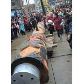 Raising the Survivors' Totem Pole