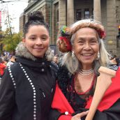 Raising the Survivors' Totem Pole