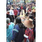 Raising the Survivors' Totem Pole