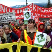 Pipeline rally targets Kinder Morgan & TD Bank 