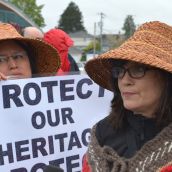 Musqueam set up camp at condo site after infant graves desecrated