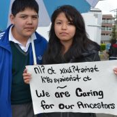 Musqueam set up camp at condo site after infant graves desecrated