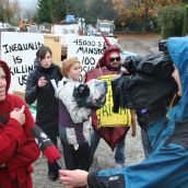 Downtown Eastsiders take a mock  SRO to Pt. Grey for High Tea