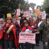 Elders lead the march 