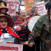 Elders lead the march 
