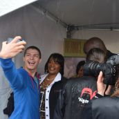 Book signing and photos with speaker Bernice King, daughter of US civil rights leader 