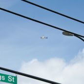RCMP in da sky (were there for hours - throughout the whole demo/rally)