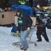 Members of local church and community groups were out helping campers pack up 