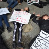 Die-In Greets Pipeline Pushers