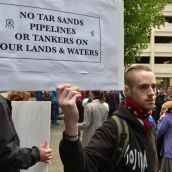 Die-In Greets Pipeline Pushers