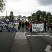 Rally/demo turns down Main St.