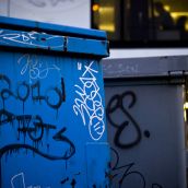 Dumpster near East Hastings