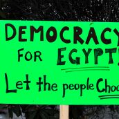 Nelson Rallies to Support Democracy in Egypt