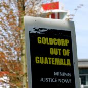 Protest at Goldcorp‘s Annual General Meeting 
