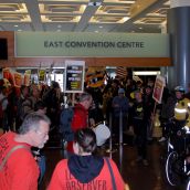 Protest at Goldcorp‘s Annual General Meeting 